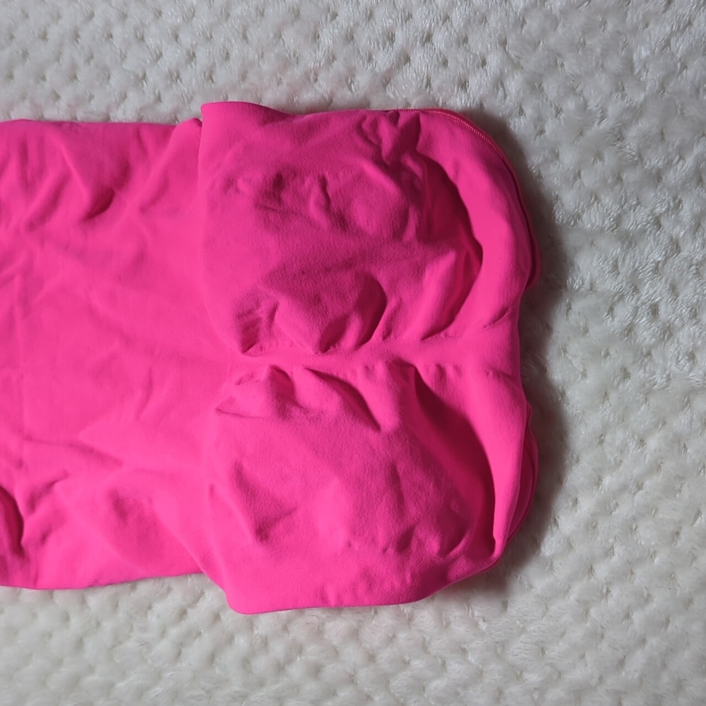 Skims Sculpting Bodysuit Brief With Snaps in Flamingo Pink - Picture 6 of 9